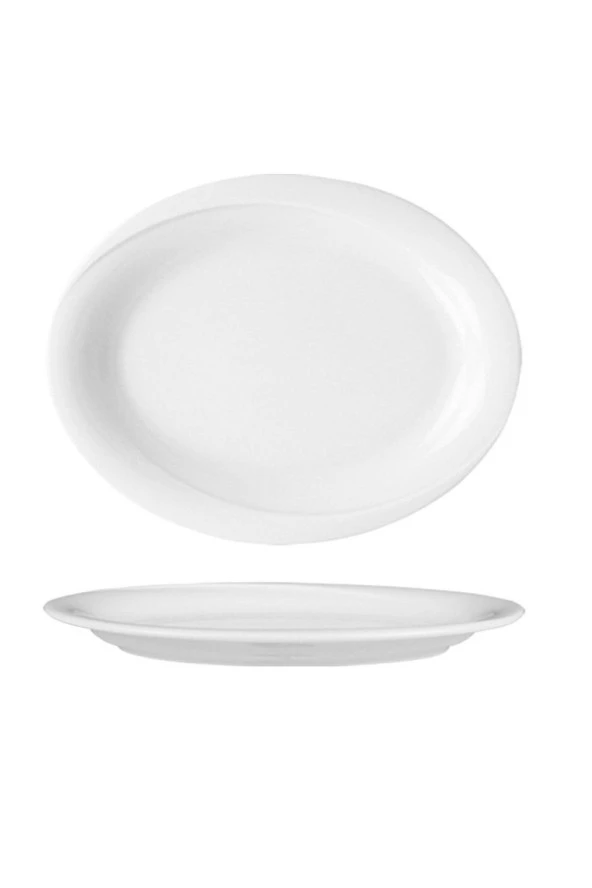 Güral Porselen X-tanbul Otel 24x18.5 cm Kayık Tabak Dekorsuz ( XT24KY00 ) 1 ADET ürün görseli 1