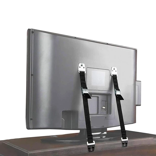 Ayt Pwr-22080 Lcd Led Tv Güvenlik Kemeri Unite Askı Aparatı Televizyon Sabitleyici Deprem Sabitleyici - 4