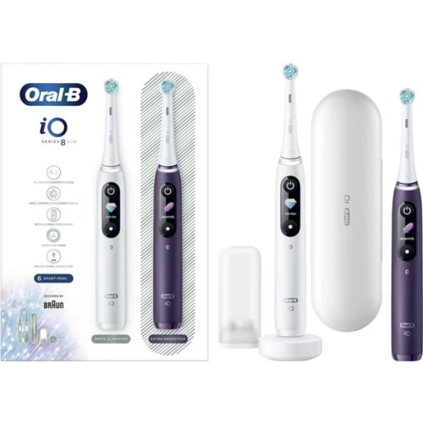 Oral-B iO 8 2'li Şarjlı Diş Fırçası - 2