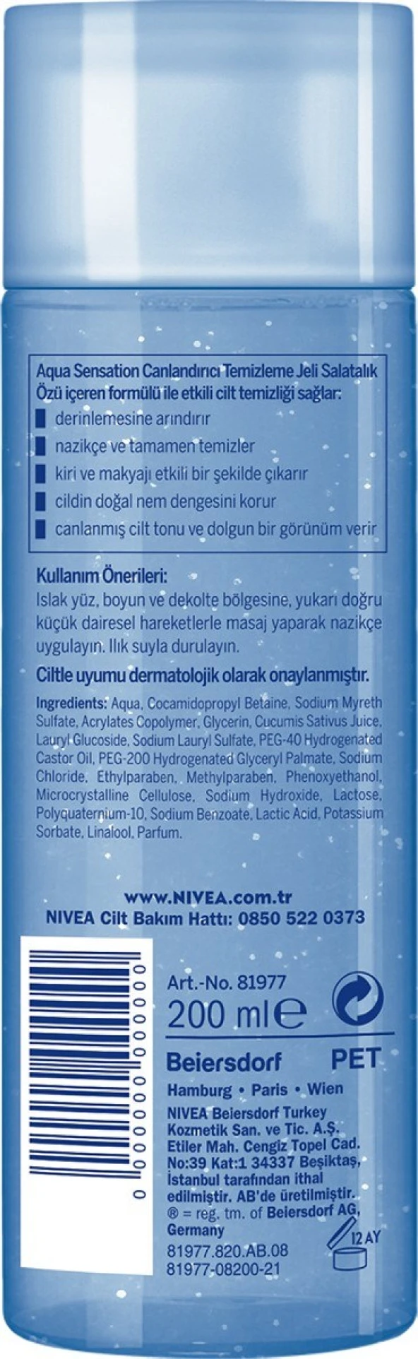 Nivea Aqua Sensation Temizleyici Jel - 4