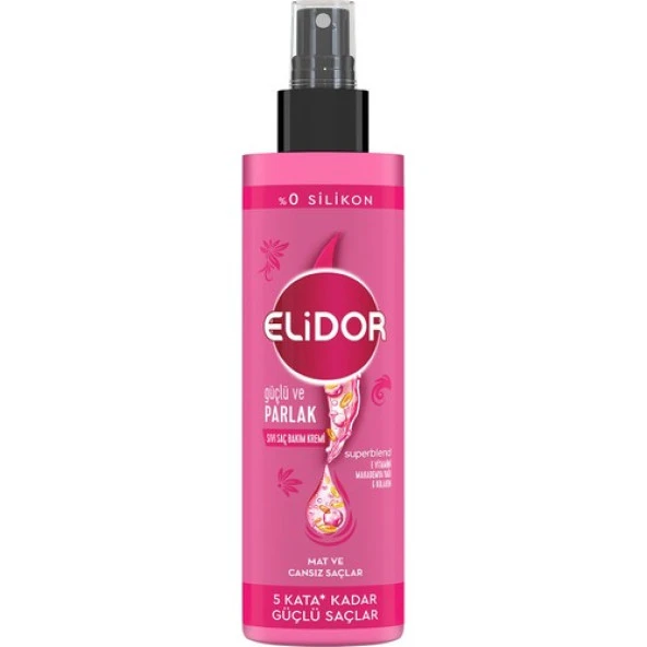 Elidor Sıvı Saç Kremi Güçlü Ve Parlak E Vitamini Makademya Yağı Kolajen 200 Ml - 2