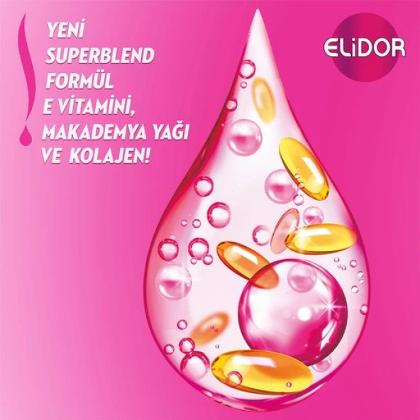 Elidor Sıvı Saç Kremi Güçlü Ve Parlak E Vitamini Makademya Yağı Kolajen 200 Ml - 5