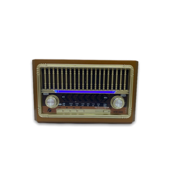 Ktf-1655 Nostalji Radyo Bluetooth Hoparlör El Feneri Usb Şarjlı - 2