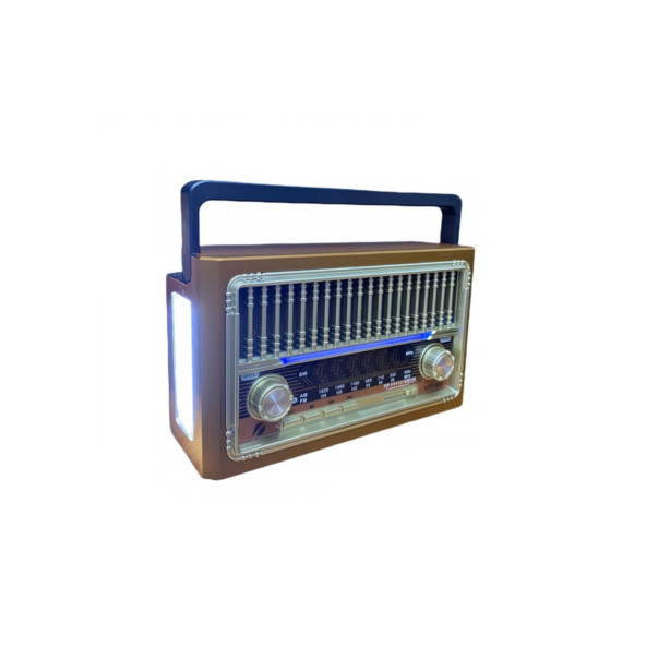 Ktf-1655 Nostalji Radyo Bluetooth Hoparlör El Feneri Usb Şarjlı - 3