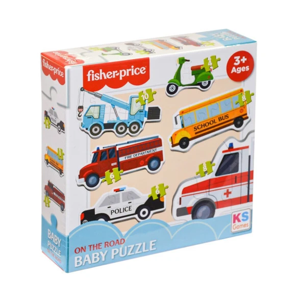 FP 13414 FİSHER PRİCE BABY PUZZLE ON THE ROAD