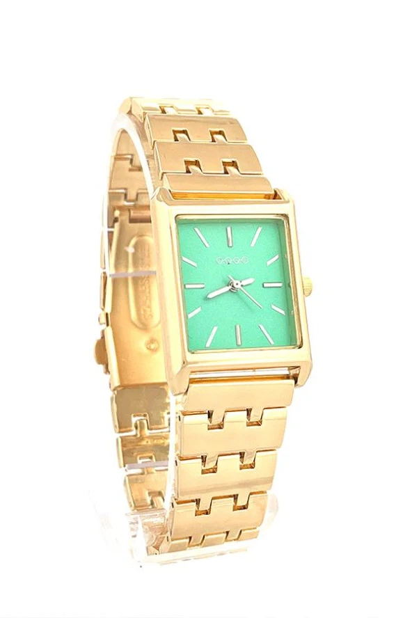 Maria Yeşil Kadran Gold Kordon Kadın Kol Saat - 7