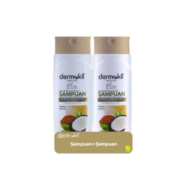 Dermokil Hindistan Cevizi Özlü Şampuan 400ml 2'li Set - Resim 3