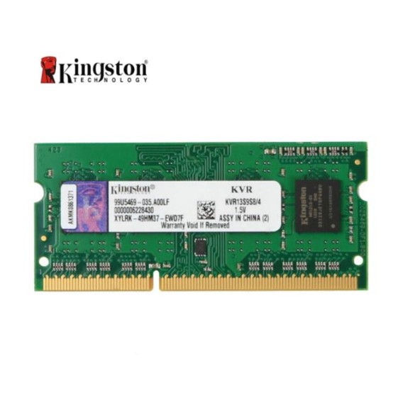 Kingston Kvr13s9s8/4 4 Gb Ddr3 1333 Mhz Sodımm Notebook Bellek Kutusuz