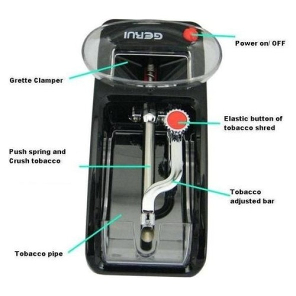 Xhltd Elektrikli Otomatik Sigara Enjektör Haddeleme Makinası Tütün Makinesi Gerui Sigara Içme Ürünleri - 4