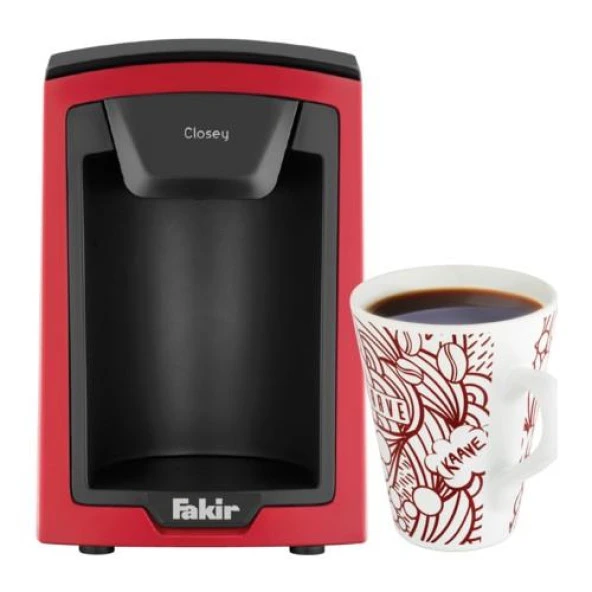 Fakir Closey Filtre Kahve Makinası Kırmızı + Bardak Hediyeli