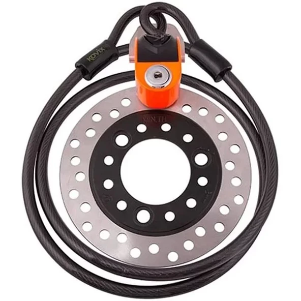 KOVIX KZA-150 ÇELİK KİLİT + KD6 BAĞLANTI ADAPTÖRÜ - Resim 2