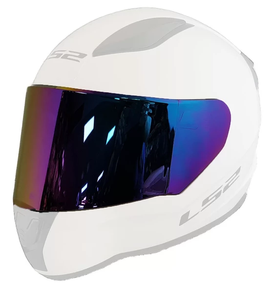 LS2 RAPID-RAPID 2-STREAM-STORM-STORM 2 KASK CAMI IRIDIUM GÖKKUŞAĞI - Resim 2