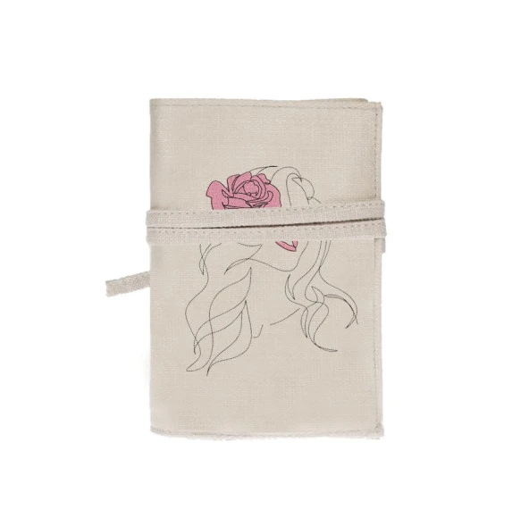 Flower Women Nakışlı Kitap - Tablet - Ebook Çantası / Kılıfı - 3