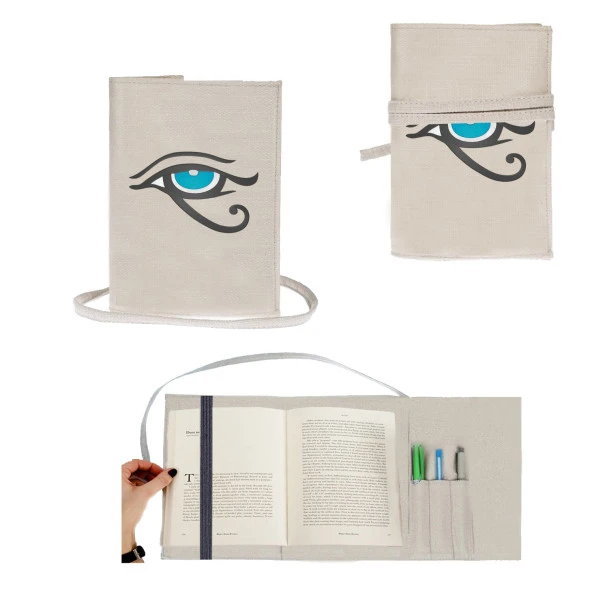 Horusun Gözü Nakışlı Kitap - Tablet - Ebook Çantası / Kılıfı