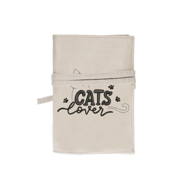 Cats Lover Nakışlı Kitap - Tablet - Ebook Çantası / Kılıfı - 3