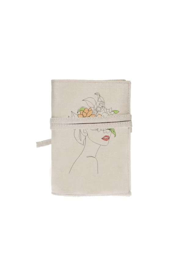 Flower Women Nakışlı Kitap - Tablet - Ebook Çantası / Kılıfı - 3