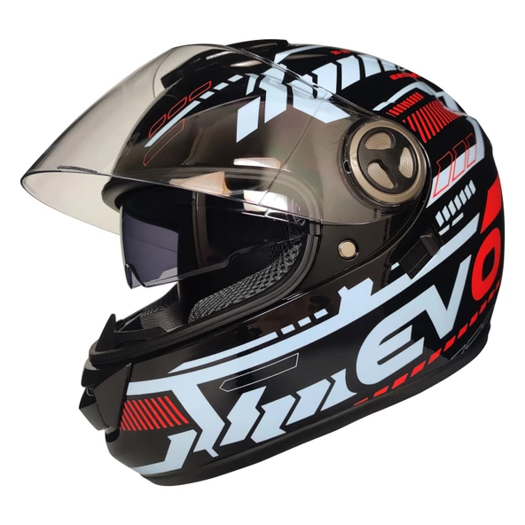 Free-M 913 Evo Güneş Vizörlü Kapalı Kask (beyaz Camlı) - 2