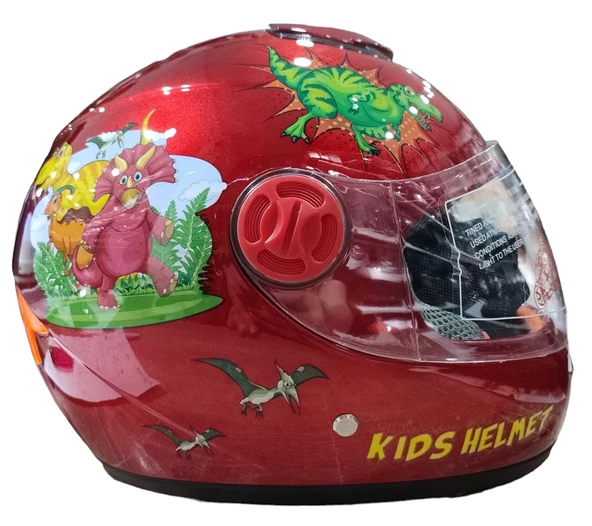 MTS SY118 ÇOCUK KASKI DİNO KIRMIZI - 2