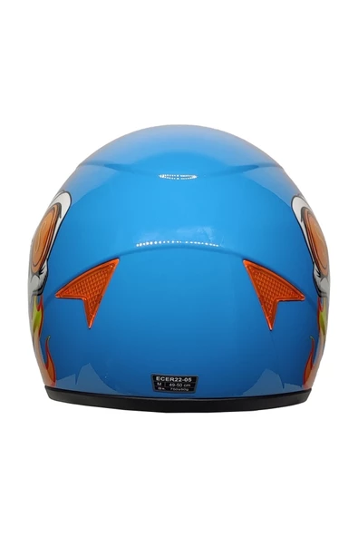 MTS SY118 ÇOCUK KASKI SKULL BLUE - 2