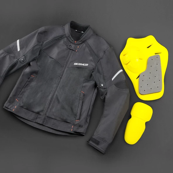 Scoyco Jk118 Yazlık Motosiklet Montu (Siyah) (472717609) - 3