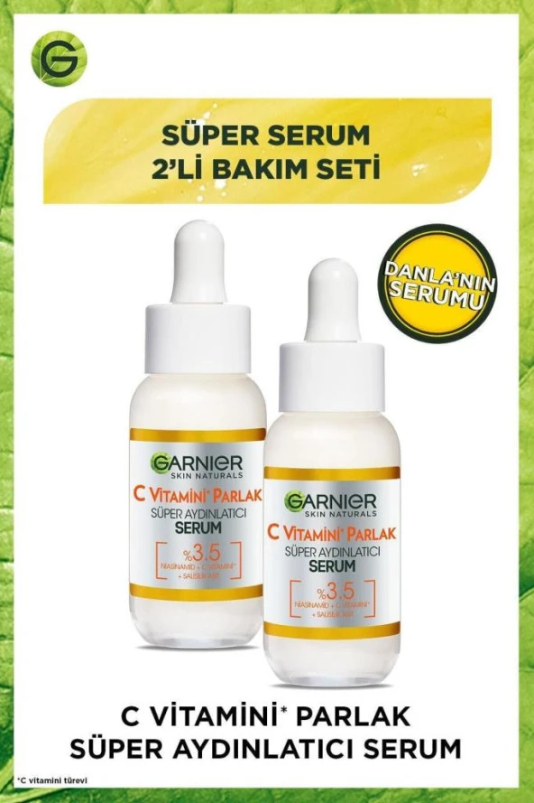 Garnier C Vitamini Parlak Süper Aydınlatıcı Serum 30 Ml X 2'li Set
