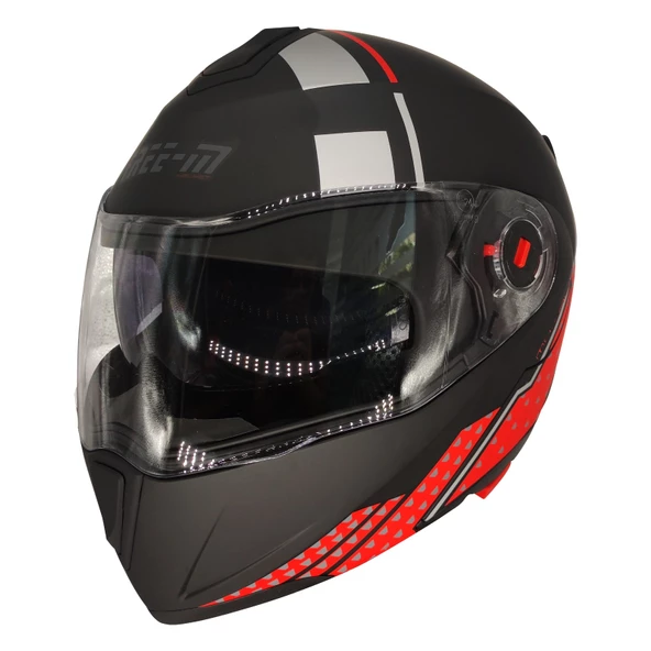 Free-M Magnus 961 Güneş Vizörlü Çeneden Açılır Kask - 3