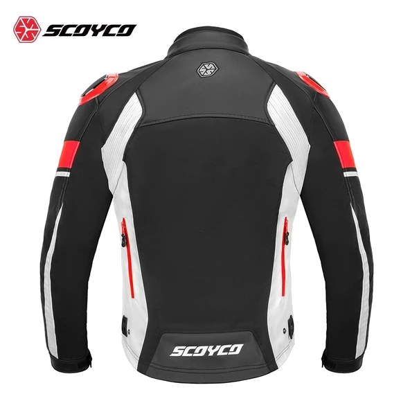 SCOYCO JK152 4 MEVSİM MONT DERİ KIRMIZI - 3