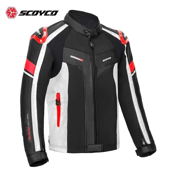 SCOYCO JK152 4 MEVSİM MONT DERİ KIRMIZI - 2