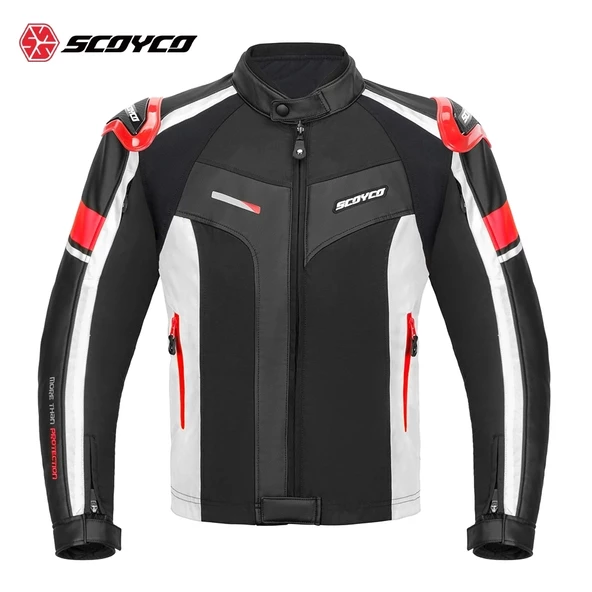 SCOYCO JK152 4 MEVSİM MONT DERİ KIRMIZI - 4