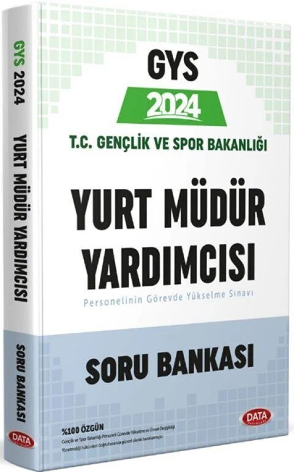 2024 GYS Gençlik ve Spor Bakanlığı Yurt Müdür Yardımcısı Soru Bankası Data Yayınları