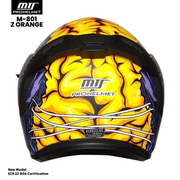 MTS M-201-SNAKE ZOMBIES ORANGE KASK - 3