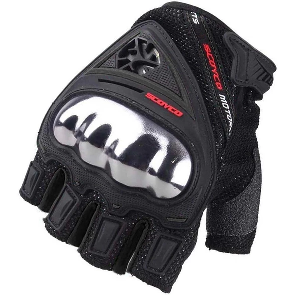 SCOYCO MC44D SİYAH YARIM ELDİVEN ürün görseli 1