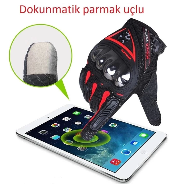 SCOYCO MC44 YAZLIK ELDİVEN KIRMIZI - 3