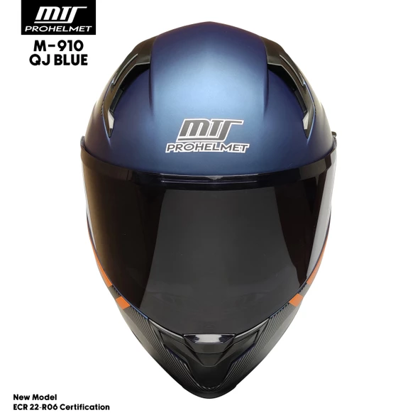 MTS M-910 BLUE GÜNEŞ VİZÖRLÜ KASK (SİYAH CAMLI) - 3