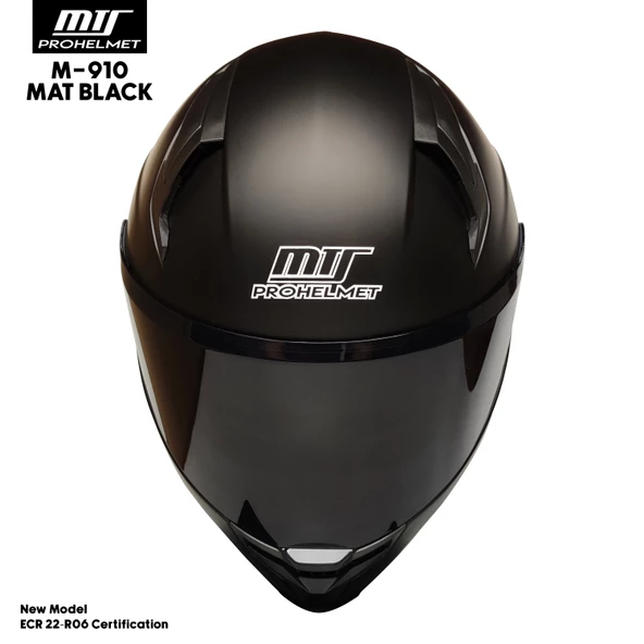 MTS M-910 MAT SİYAH GÜNEŞ VİZÖRLÜ KASK (SİYAH CAMLI) - 4