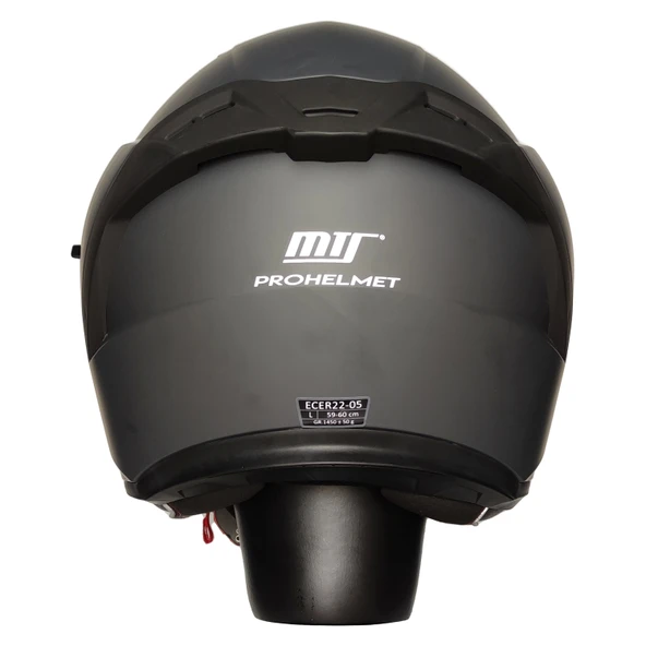 MTS M-801-SNAKE DARK GREY GÜNEŞ VİZÖRLÜ KASK - 4