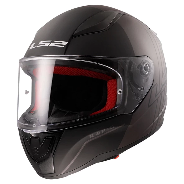 LS2 RAPID MULTIPLYY MAT SİYAH-GRİ KASK - 2