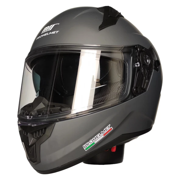 MTS M-801-SNAKE DARK GREY GÜNEŞ VİZÖRLÜ KASK - 3