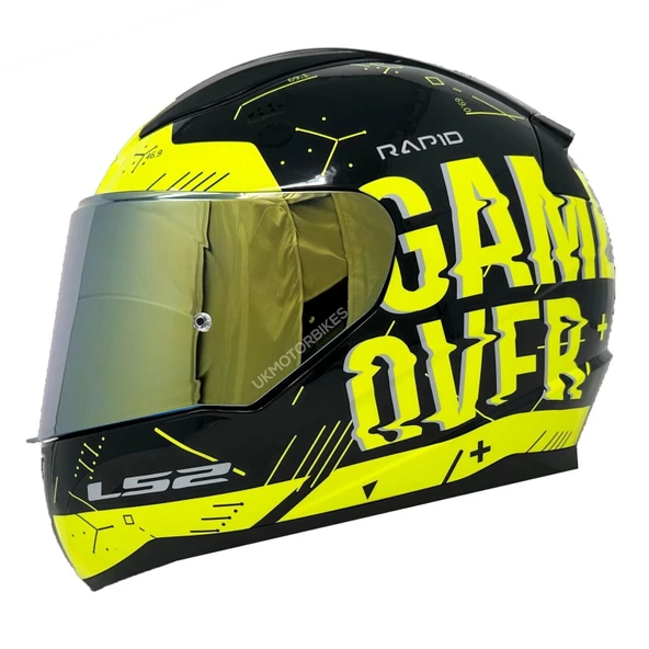 LS2 RAPID PLAYER SARI KASK (SARI+ŞEFFAF CAM) ürün görseli