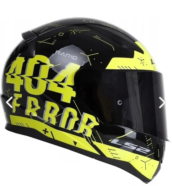 LS2 RAPID PLAYER SARI KASK (SİYAH+ŞEFFAF CAM) - 2