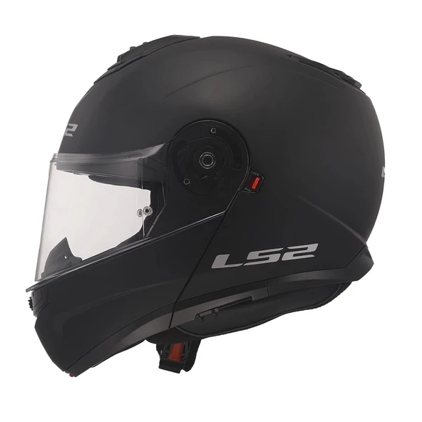 LS2 Strobe 2 Mat Siyah Çene Açılır Motosiklet Kaskı - 3