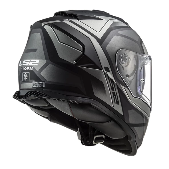 LS2 STORM 2 FASTER MAT TITANIUM KASK - 3