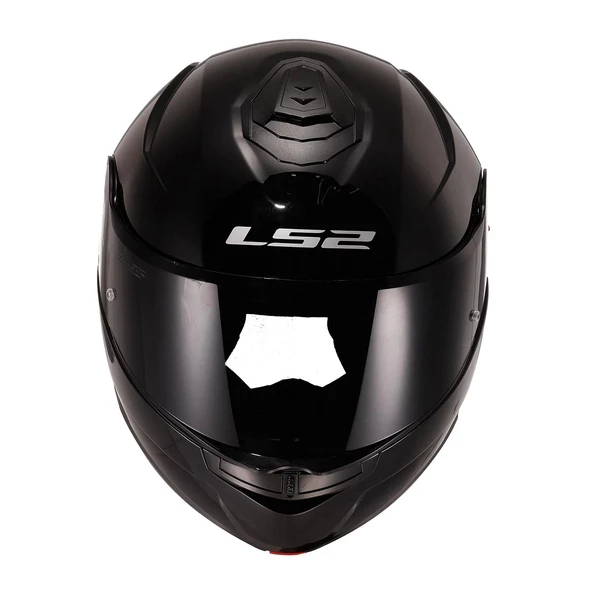 LS2 STROBE 2 ÇENE AÇILIR SİYAH KASK - 4