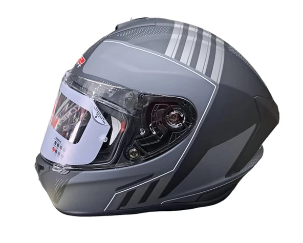 RS2 HELMETS FULLFACE KASK MAT SİYAH-GRİ