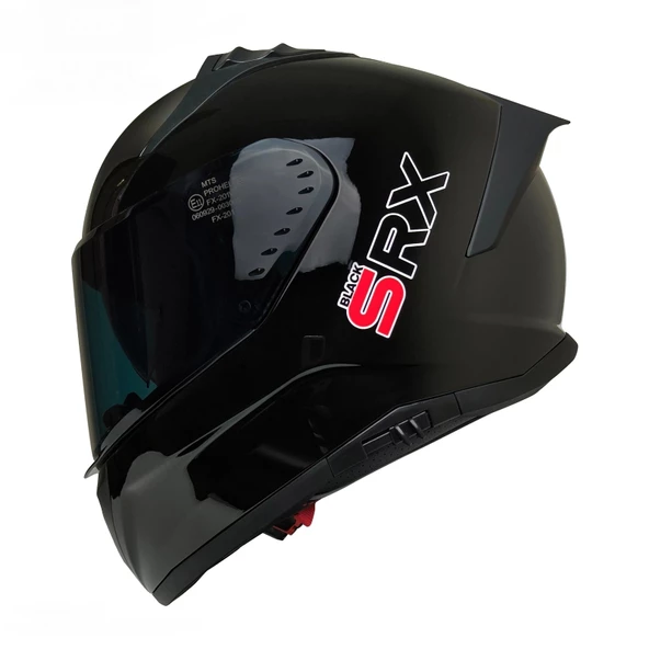 MTS M-201-SNAKE PARLAK SİYAH GÜNEŞ VİZÖRLÜ KASK