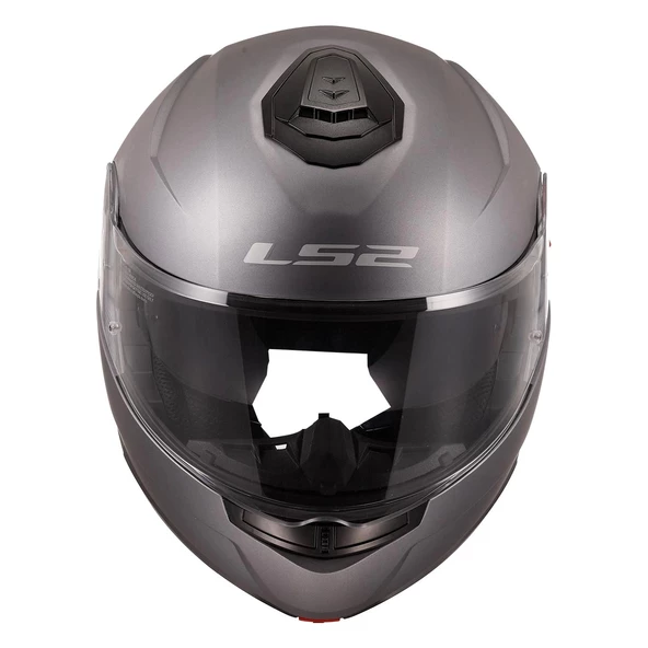 LS2 STROBE 2 ÇENE AÇILIR MAT TITANIUM KASK - 2