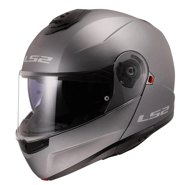 LS2 STROBE 2 ÇENE AÇILIR MAT TITANIUM KASK