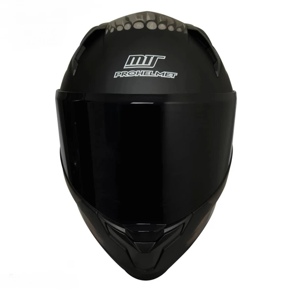 MTS M-910 MAT SİYAH-GRİ-SARI GÜNEŞ VİZÖRLÜ KASK (GRİ CAMLI) - Resim 3