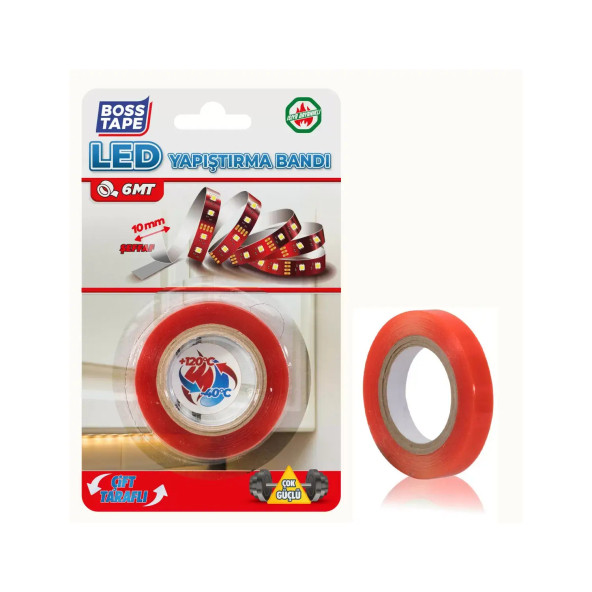 Bosstape Led Şerit Yapıştırma Bandı  10MMX6MT - 3