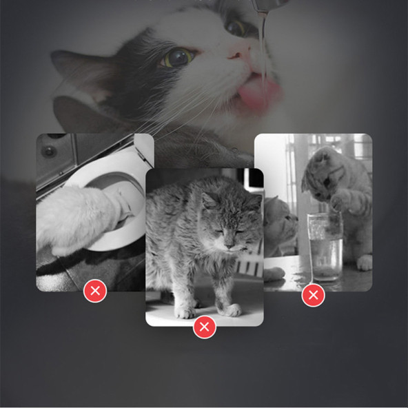 TechTic Kedi Köpek İçin Sessiz Su Çeşmesi Otomatik Su Pınarı Usb li Su Sebili Kedi Su Şelalesi - 10